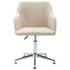 Swen Studio -  Swivel Dining Chairs 6 pcs Cream Fabric (UK/IE/FI/NO only) (6x331500)